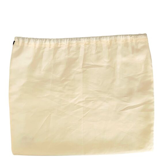 Coach Silky Cream White Drawstring Dust Bag Storage Cover Bag Medium Size - Picture 4 of 4